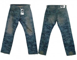 Textile jeans laser design